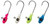 Bobby Garland Mo Glo Jig Head 1/16oz 10ct Chartreuse Glo