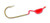 Slider Crappie Heads 18ct 1/4oz Red Slider Crappie Heads 18ct 1/4oz Red