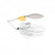 War Eagle Spinnerbait Nickle Frame TW 1/2 White Silver War Eagle Spinnerbait Nickle Frame TW 1/2 White Silver