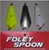 Foley Spoons 2" White Red Gill 12/card Foley Spoons 2" White Red Gill 12/card