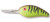 Bomber Fat Free Shad 3/4 Chartreuse/Brown Tiger