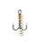 Eagle Claw Treble Hook w/Spring 3ct Size 4 Eagle Claw Treble Hook w/Spring 3ct Size 4