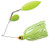 Booyah Glow Blade Double Willow 3/8 Chartreuse
