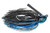 Strike King Hack Attack Fluro Jig 3/8oz Black/Blue