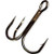 Gamakatsu Treble Hook Round Bend Black Nickle Size 4 10ct