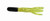 Big Bite Crappie Tubes 1.5" 100ct Black/Chartreuse Sparkle