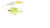 War Eagle Spinnerbait Gold Frame DW 1/2 Hot White Chartreuse