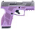 Taurus 1-GX2939LP-10 GX2 9mm Luger 10+1 3.37" Matte Stainless Steel Barrel, Matte Serrated Stainless Steel Slide, Light Purple Polymer Frame w/Picatinny Rail, Polymer Grip
