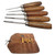 U.J. Ramelson V&U Chisel Carving Set Checkering & Resoration W/Case 5Pc