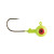 Eagle Claw Ball Jig Head 3/8 10ct Chartreuse