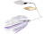War Eagle Spinnerbait Nickle Frame DW 3/8 Purple Shad