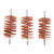 Brownells Double-Up Brush, Bronze, 37/40Mm, 3 Pack