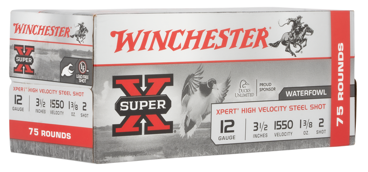 Winchester Ammo WEX12L2VP Super X Xpert High Velocity 12 Gauge 3.50" 1 3/8 oz 1550 fps 2 Shot 75 Bx/2 Cs (Value Pack)