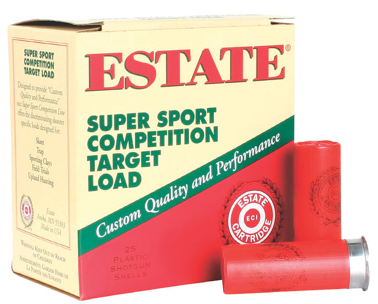 Estate Cartridge SS12H75 Super Sport Target 12 Gauge 2.75" 1 1/8 oz 7.5 Shot 25 Per Box/ 10 Cs