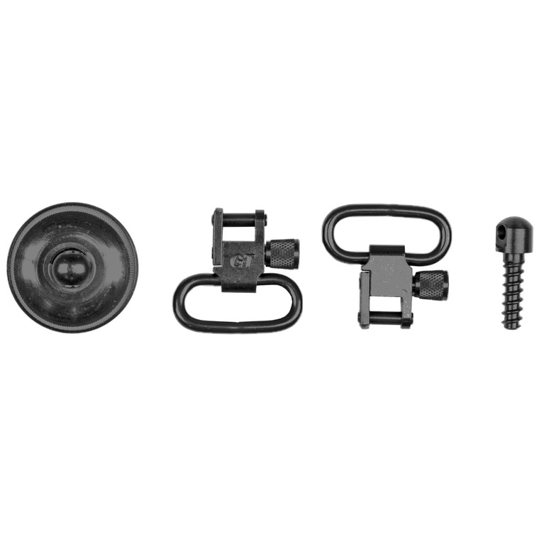 GrovTec Sling Swivel Set Remington 870 Espress Magazine Cap with Swivel Stud Locking Swivels Rear Screw Swivel Stud Steel Black