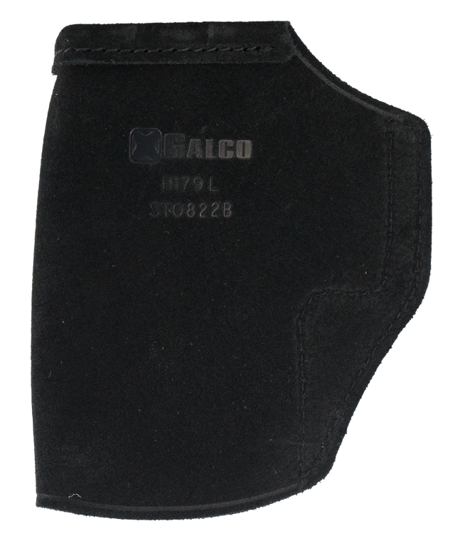 Galco STO836B Stow-N-GoIWB Black Leather Belt Clip Fits Ruger LCP II/LCP Max Belt 1.75" Wide Right Hand