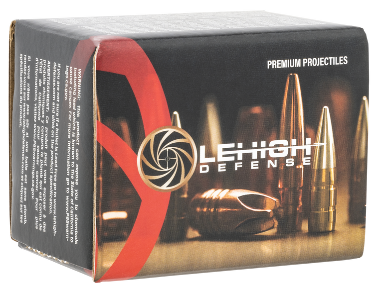 Lehigh Defense Controlled Chaos Bullets 6.5 Grendel (264 Diameter) 110 Grain Fracturing Copper Hollow Point Boat Tail Lead-Free