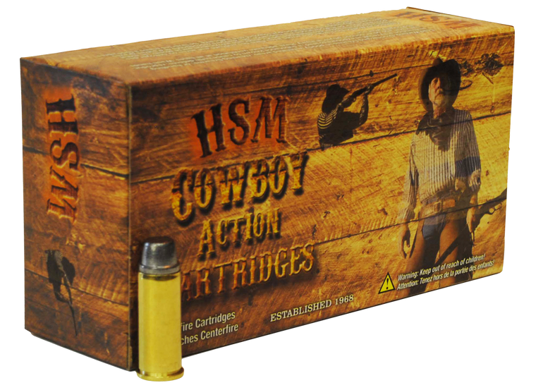 HSM Cowboy Action Ammunition 44 Special 240 Grain Hard Cast Lead Semi-Wadcutter Box of 50