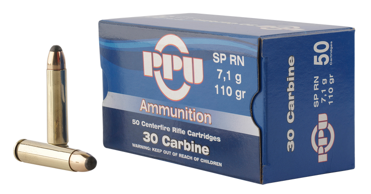 Prvi Partizan Ammunition 30 Carbine 110 Grain Soft Point Box of 50