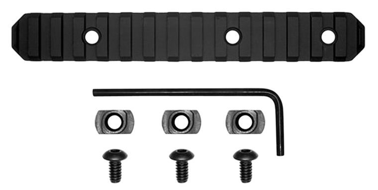 GrovTec US Inc GTSW239 M1913 Picatinny RailRifle AR-Platform M-Lok 6" 15 Slot Black Anodized Aluminum