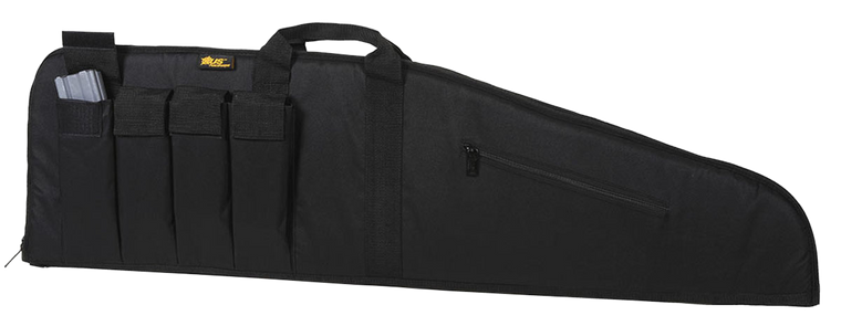 US PeaceKeeper P20035 MSR Case Water Resistant Black 600D Polyester with Brushed Tricot Liner, 2" Padding & Lockable Zippers 35" L x 12.50" H Exterior Dimensions