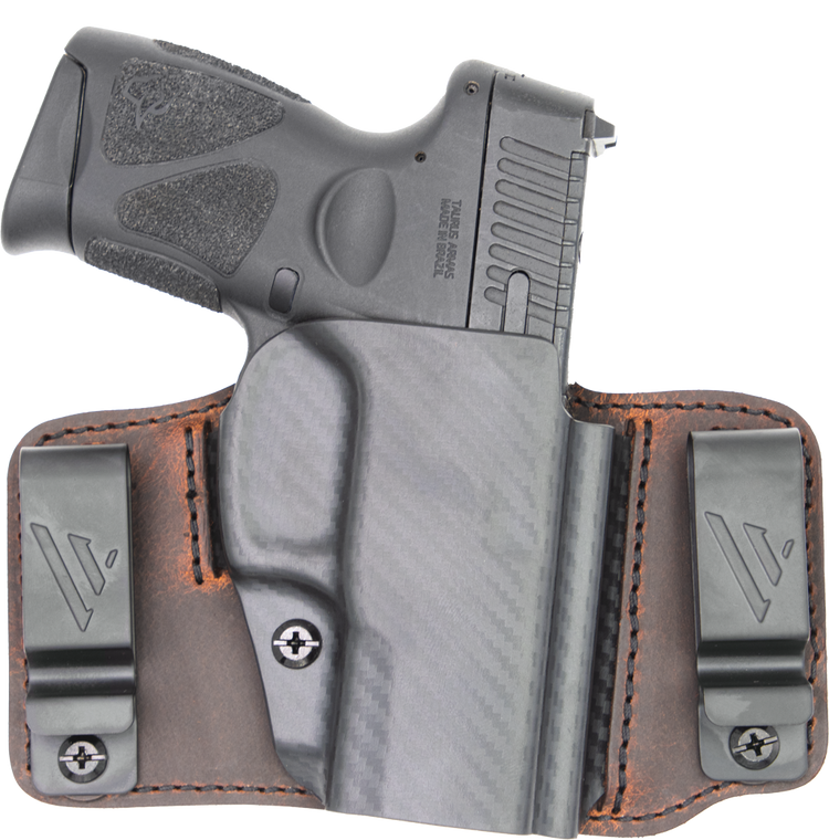 Versacarry INS201365 Insurgent Deluxe IWB/OWB Brown Polymer Belt Clip Fits Sig P365 Right Hand