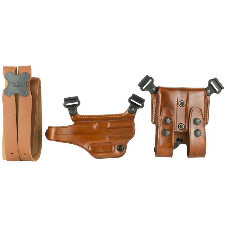 Galco Miami Classic Shoulder Holster, Fits HK USP 9mm/.40S&W/.45ACP, Right Hand, Tan Leather MC292 