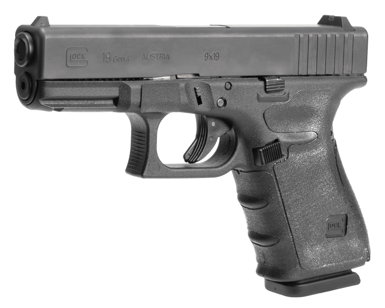 Hogue Wrapter Grip Glock 19, 19 MOS, 23, 32 Gen 4 Small Frame Compact Small Backstrap Rubber Black