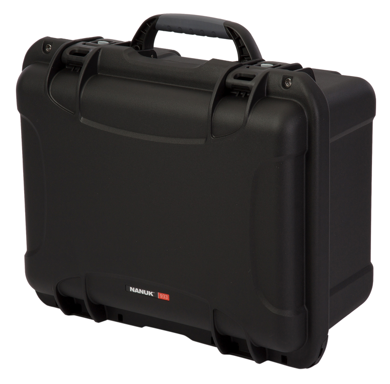 Nanuk 9331001 933Black Resin with Foam Padding & Latches 18" L x 13" W x 9.50" H Interior Dimensions