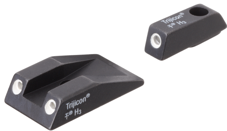 Trijicon 600495 Bright & Tough Night Sights- TaurusBlack | Green Tritium White Outline Front Sight Green Tritium White Outline Rear Sight