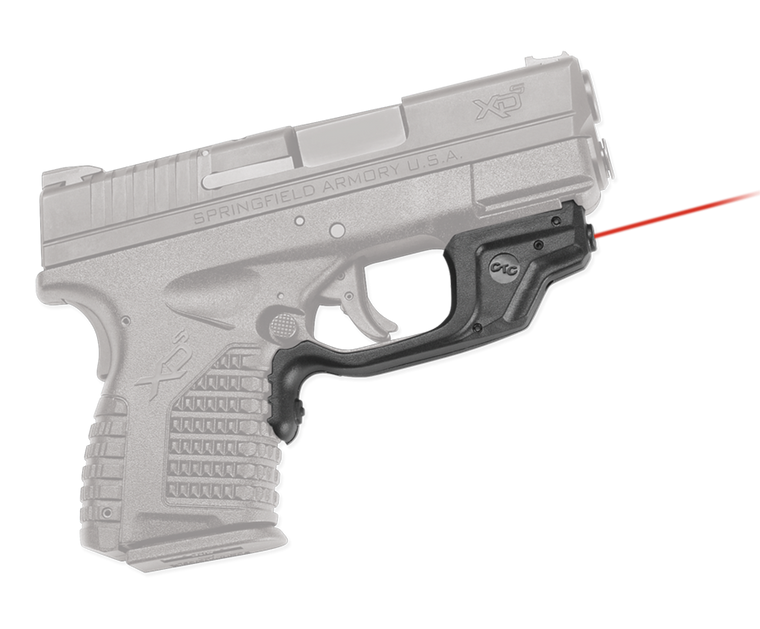 Crimson Trace LG469 Laserguard5mW Red Laser with 633nM Wavelength & 50 ft Range Black Finish for Springfield XD-S (Except Mod2 Variant)