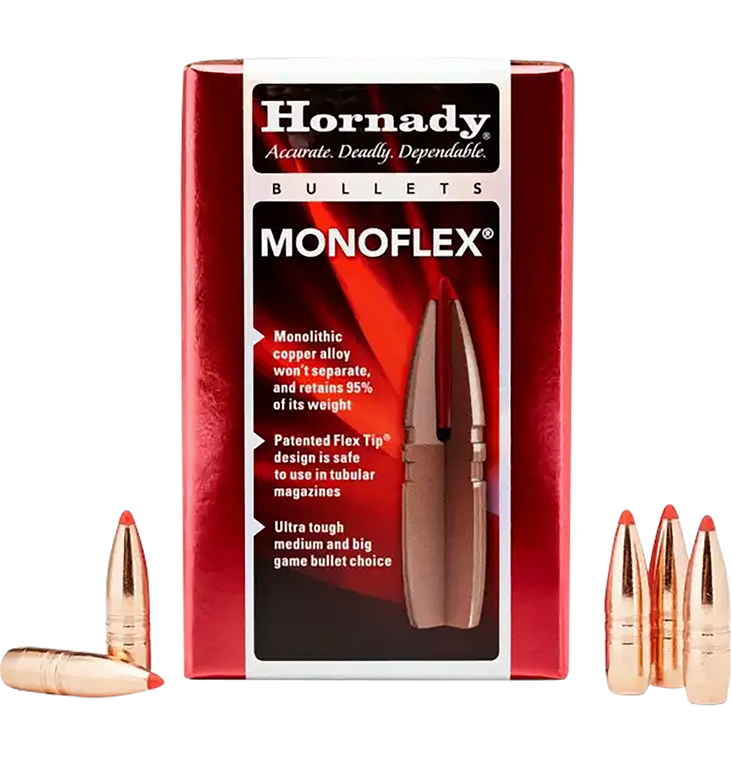 Hornady MonoFlex Bullets 45-70 Government (458 Diameter) 250 Grain Flex Tip Expanding Flat Base Lead-Free Box of 50