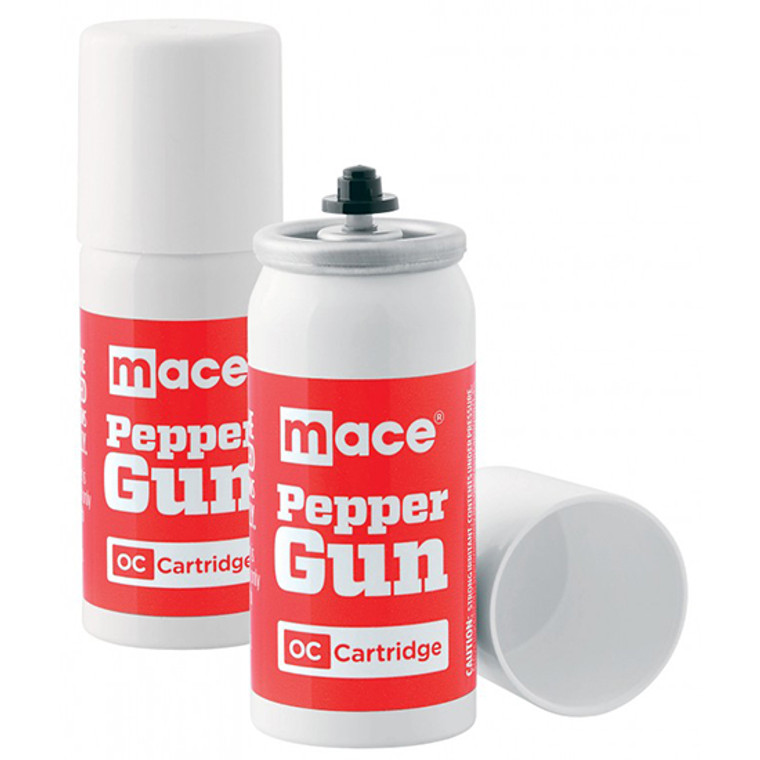 Mace Pepper Gun Refill Cartridges 2 OC Pepper Cartridges