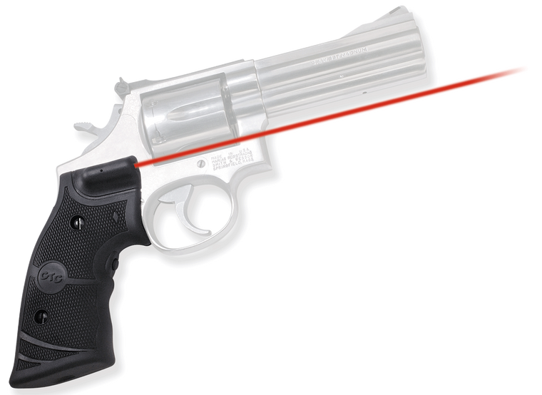Crimson Trace Lasergrips Smith & Wesson K-, L-Frame Revolver Rubber Black