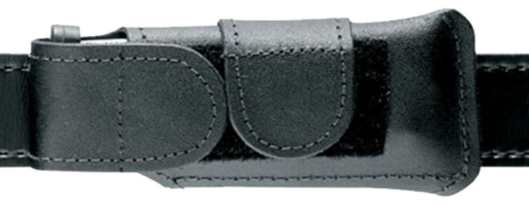 Safariland 123832 Horizontal Mag PouchSingle Leather Hook & Loop Fits Glock 17/19/22/23/34/35