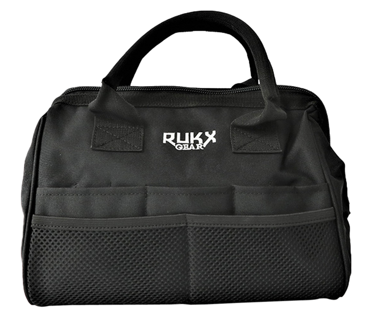 Rukx Gear ATICTTBB Tool BagWater Resistant Black 600D Polyester with Internal Organization Pockets, Reinforced Hard Brass & Non-Rust Zippers 9" x 12" x 9.50" Dimensions