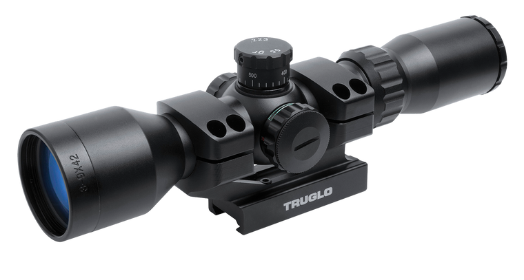 Truglo 3-9x42 Tactical 30mm Riflescope Matte, Illuminated Mil-Dot, Tactical Mounted Inc
