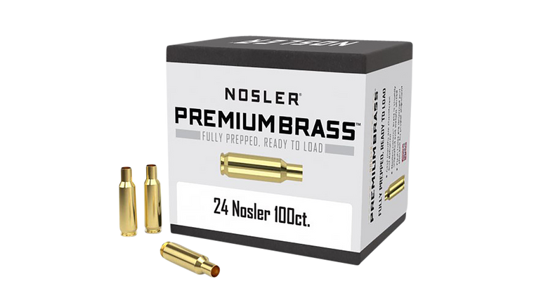 Nosler 10085 Unprimed Cases24 Nosler Rifle Brass 100 Per Box