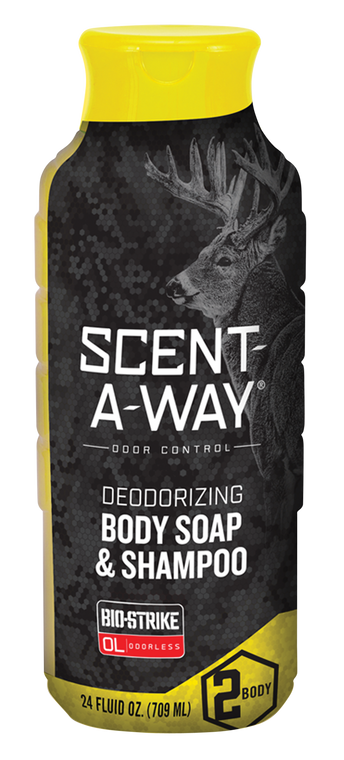 Scent-A-Way 100090 Bio-Strike Body Wash/Shampoo Odor Eliminator Odorless Scent 24 oz Liquid