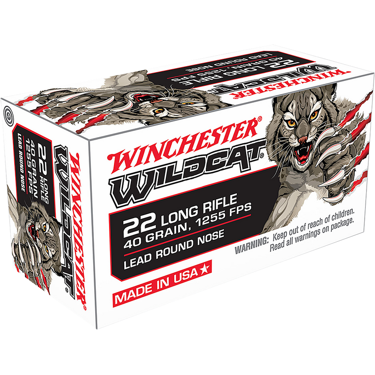 Winchester Ammo Usa Win Usa22lr     22lr Wildcat 40 Lrn