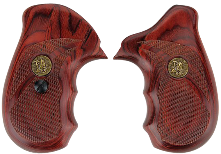 Pachmayr 63040 Renegade Grip Checkered Rosewood Laminate with Finger Grooves for S&W N Frame
