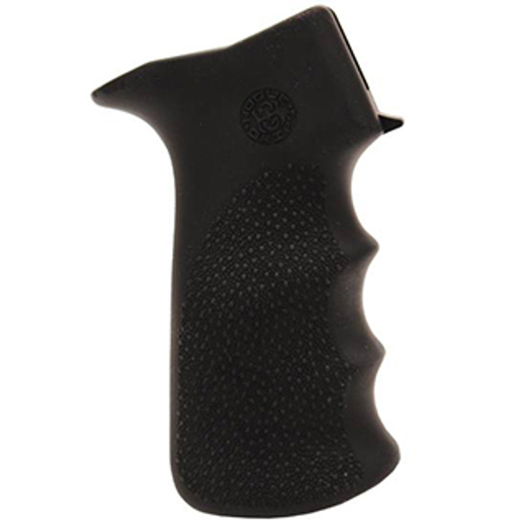 Hogue Rubber Overmolded Pistol Grip with Finger Grooves Sig 556 Synthetic Black