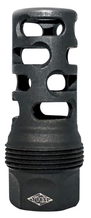 Yankee Hill 4445MB24B sRx Q.D. Muzzle Brake Short Black Phosphate Steel with 11/16"-24 tpi for sRx Adapters