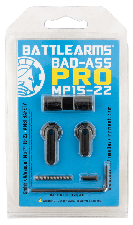 Battle Arms Pro Ambidextrous Safety Selector S&W M&P 15-22 Steel Black