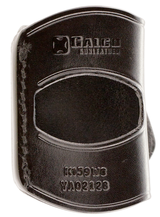 Galco YAQ212B YaquiOWB Black Leather Belt Slide Fits 1911 Fits 3-5" Barrel Right Hand