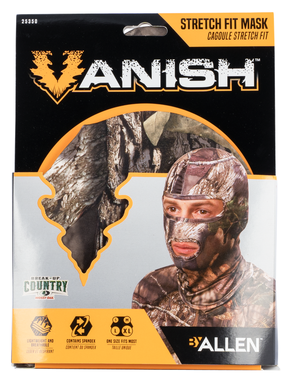 Vanish 25350 Stretch Fit MaskMossy Oak Break-Up Country Spandex Full Face Mask OSFA