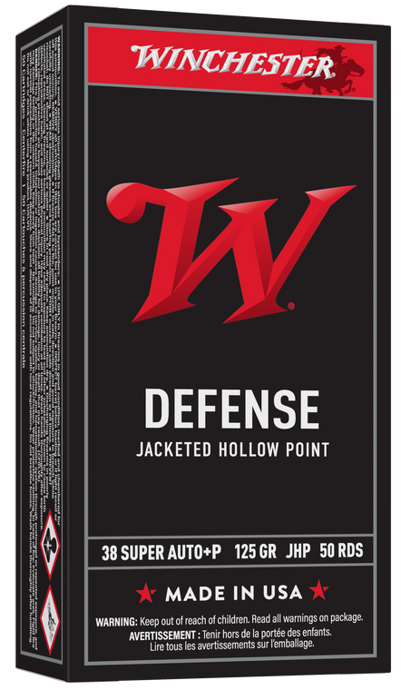 Winchester Ammo USA38AJHP USA Target 38 Special 125 gr Jacketed Hollow Point (JHP) 50rd Bx