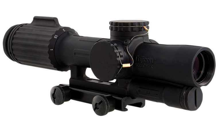 Trijicon 1-6x24 VCOG Rifle Scope Black, Segmented Circle / Crosshair .223 / 77 Grain Reticle