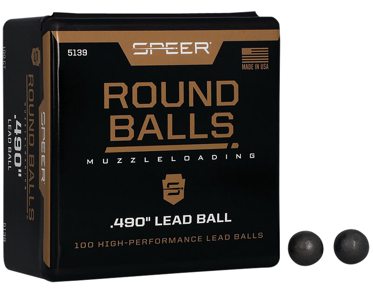 Speer 5139 Lead Balls50 Cal .490 Dia 177 GR 100 Per Box