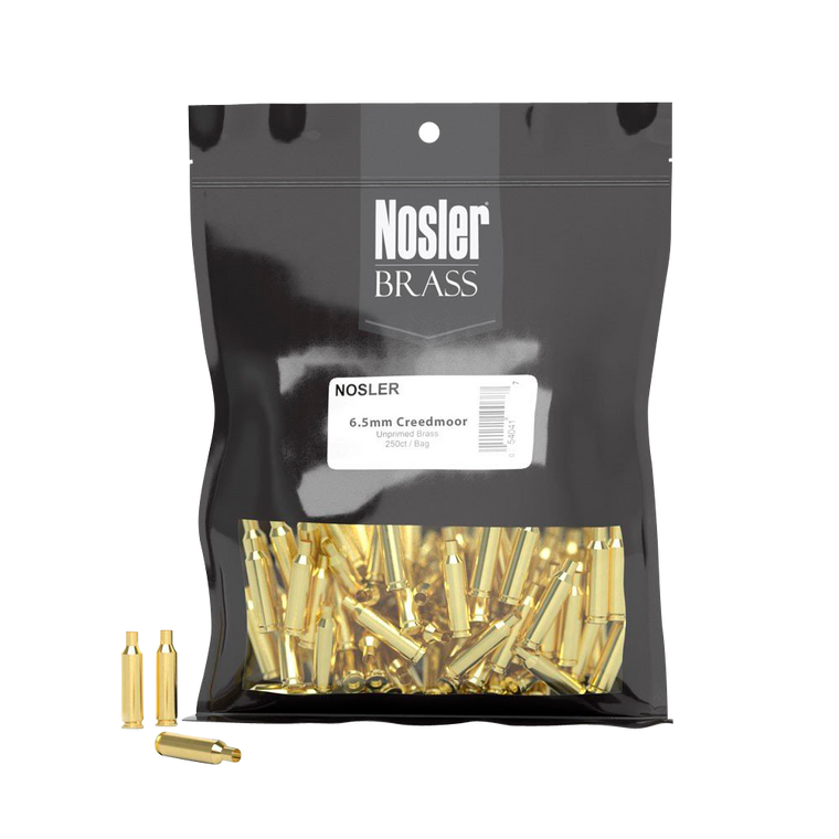 Nosler 10211 Premium Brass Unprimed Cases 6.5 Creedmoor Rifle Brass 100 Per Box